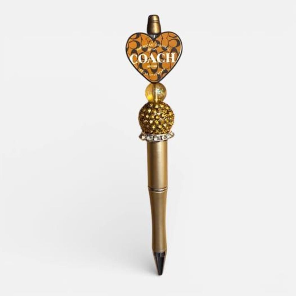 Handcrafted Fancy Heart Beaded Pen